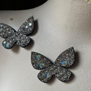 Fjärilsapplikationer med strass: Pärldekorationer med insekter (set om 2) BUGS 23