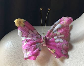 Kimono Butterfly Pin Clip SMALL #4 pour cheveux, Chapellerie, Artisanat, Accessoires