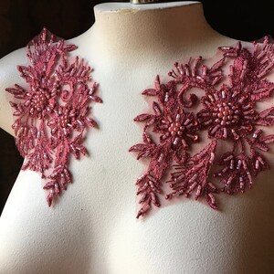 RUSSET BURGUNDY Pärlpar för Lyrisk Dans, Pannband, Skärp, Kostymdesign F116