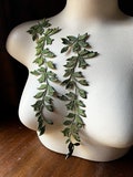 2 GREEN Vine Appliques Iron On for Lyrical Costumes, Cosplay, Garments  IRON 16