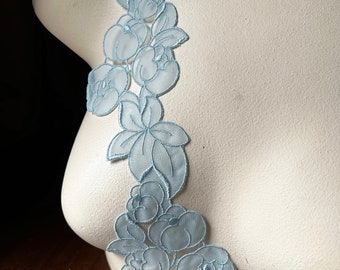 CLADDA☆VINTAGE LACE T BLUE Vintage Lace for Lingerie, Garments CL 6033 - Etsy