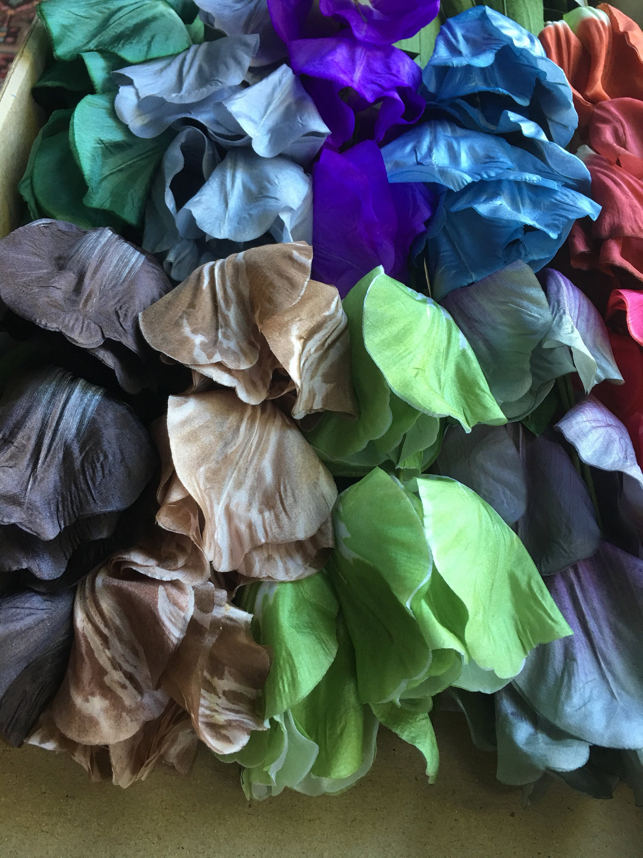 Vintage Navy Blue & White TULIP LiLY Silk Flower Millinery Etsy