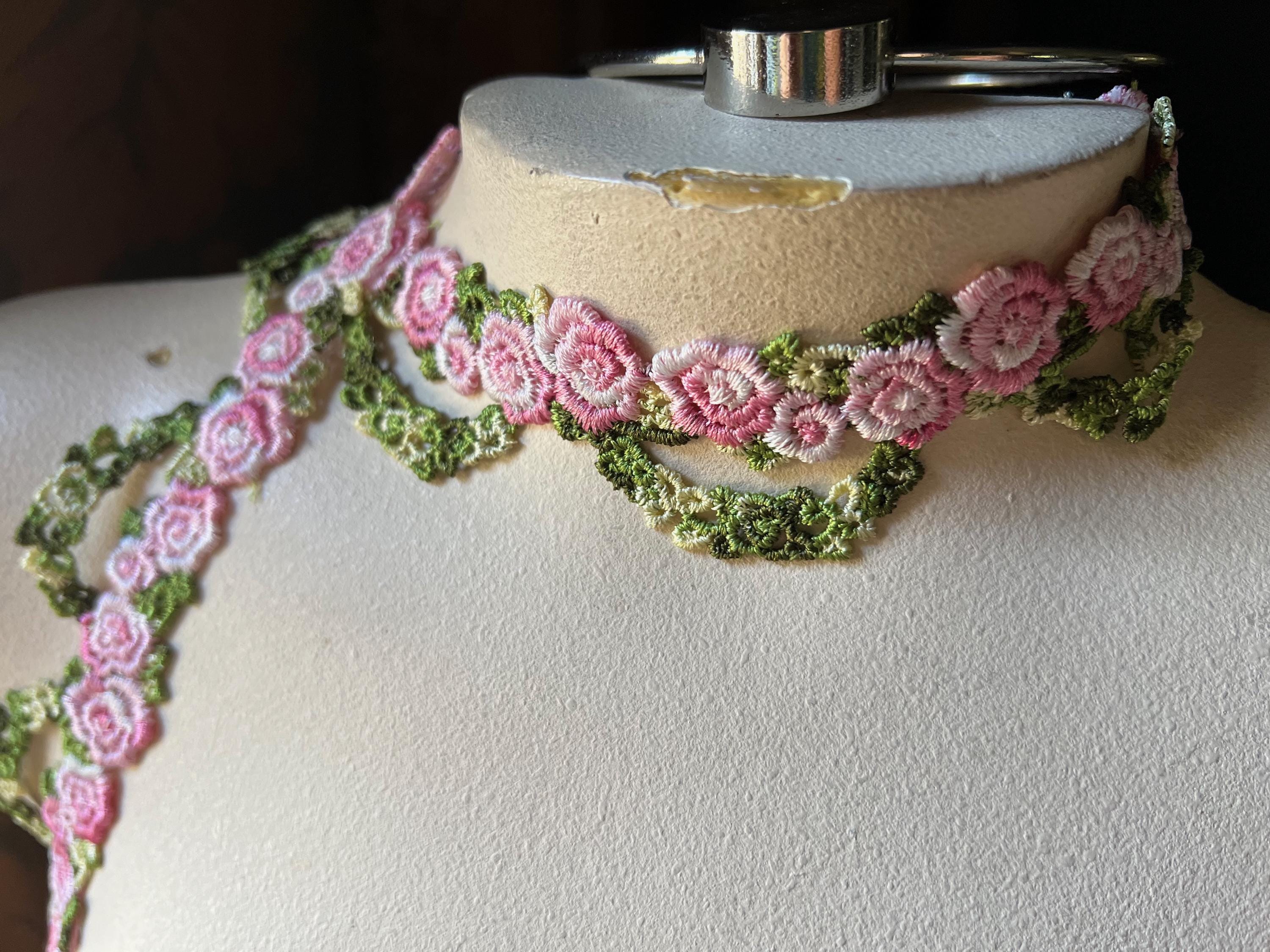 Sold Out Pink Rosebud Flower Trim: Garments, Journals, Shabby