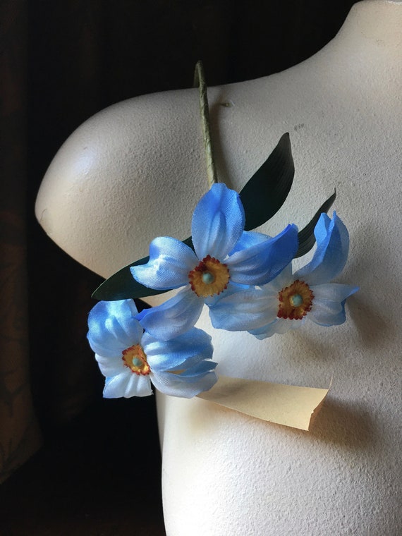 Narcisse vintage bleu et blanc pour mariée couronnes de - Etsy Canada