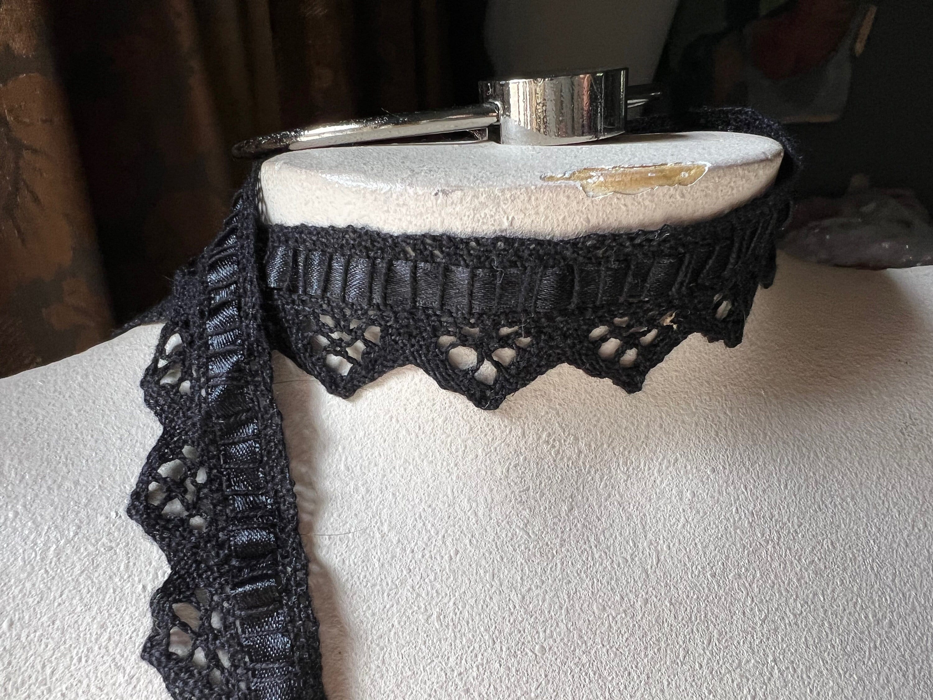 Black top eyelet lace