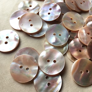 5 PINK Abalonne Mother of Pearl Buttons 36L 23mm for Knitting, Jewelry, Garments, Crafts BU 210
