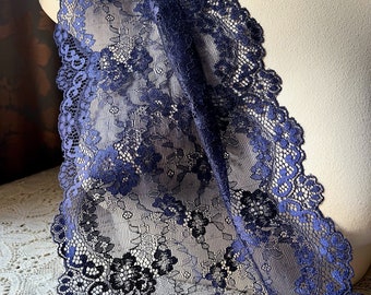 SAPPHIRE ROYAL Blue Stretch Lace French Style Inspired for Lingerie STR