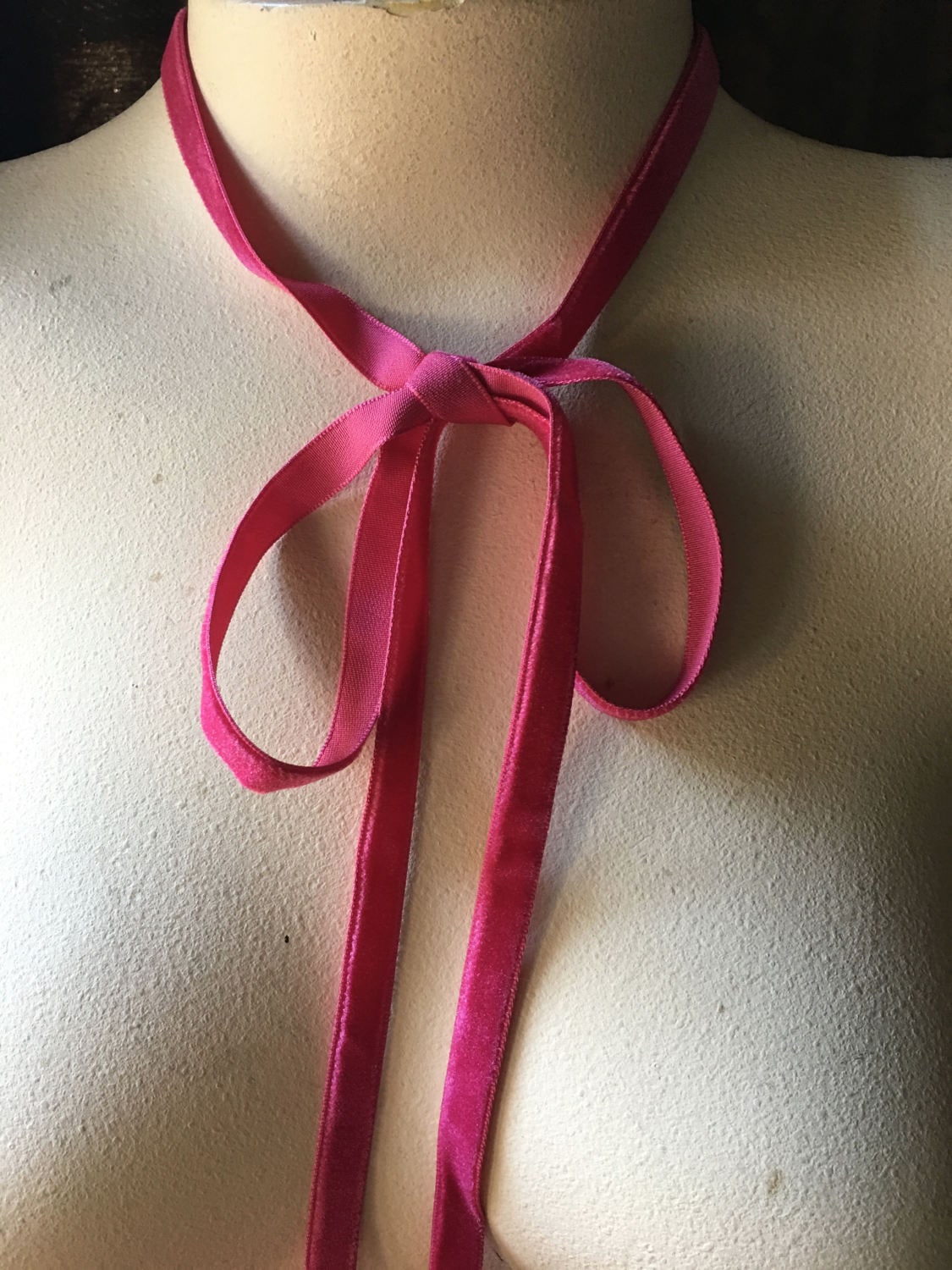 2.5 Hot Pink Velvet Ribbon – Peace of Mind Designs