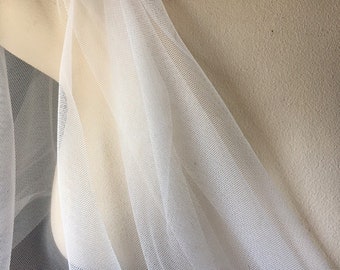 SECONDS - Lt. IVORY English Net #100 for Bridal, Veils,  Lyrical Dance, Skirts, Gowns EN 100