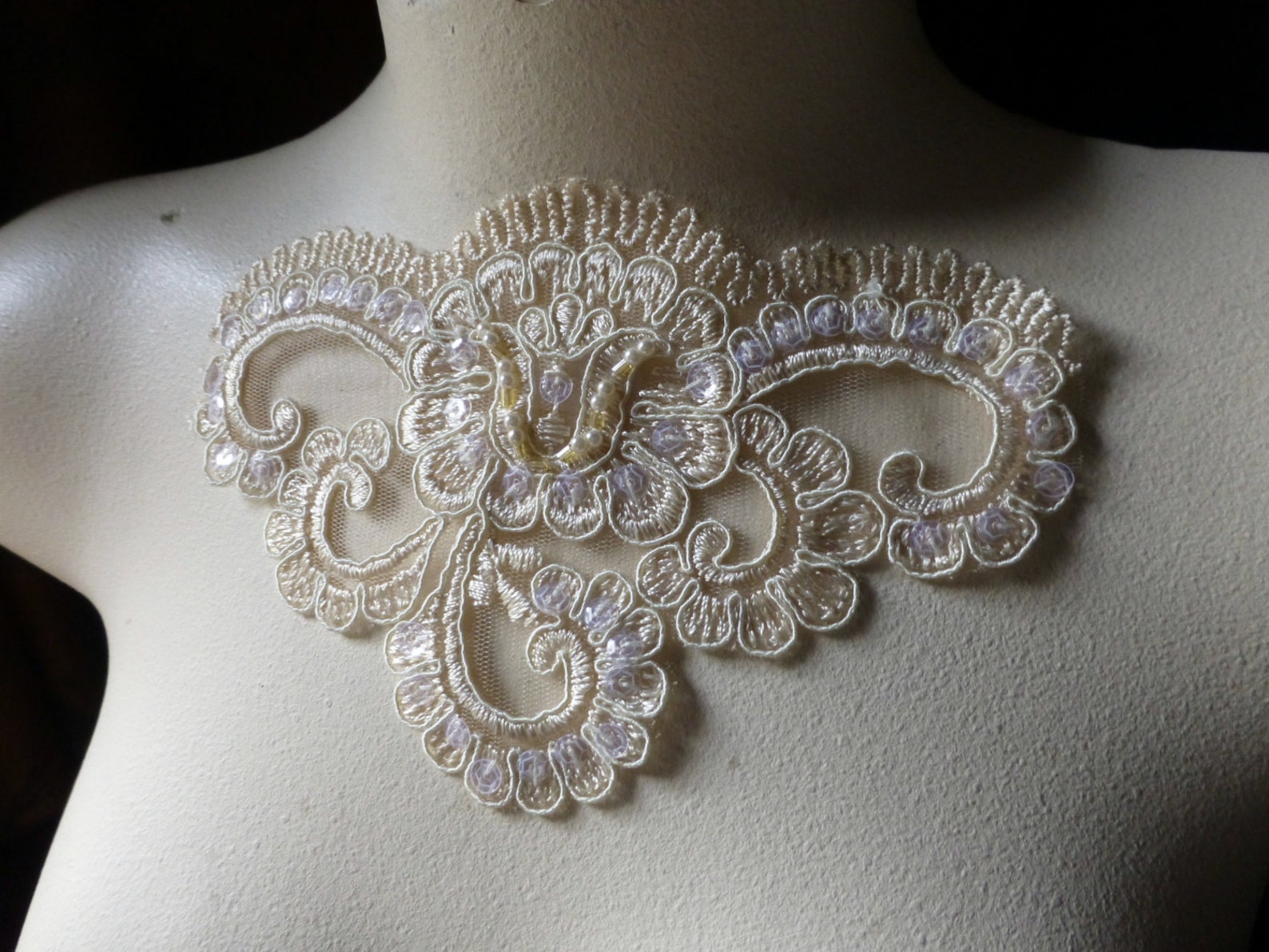 Champagne Beaded Lace Applique for Lyrical Dance Ballet - Etsy