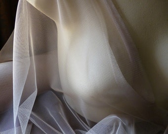 Taupe Champagne Soft English Tulle Net: Bridal Veils, Capes, Skirts, Gowns