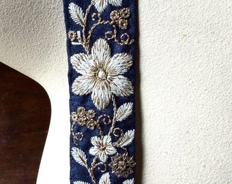 ビーズ刺繍サリートリム：紫と緑の衣装デザイン、工芸品 TR 472 - Etsy