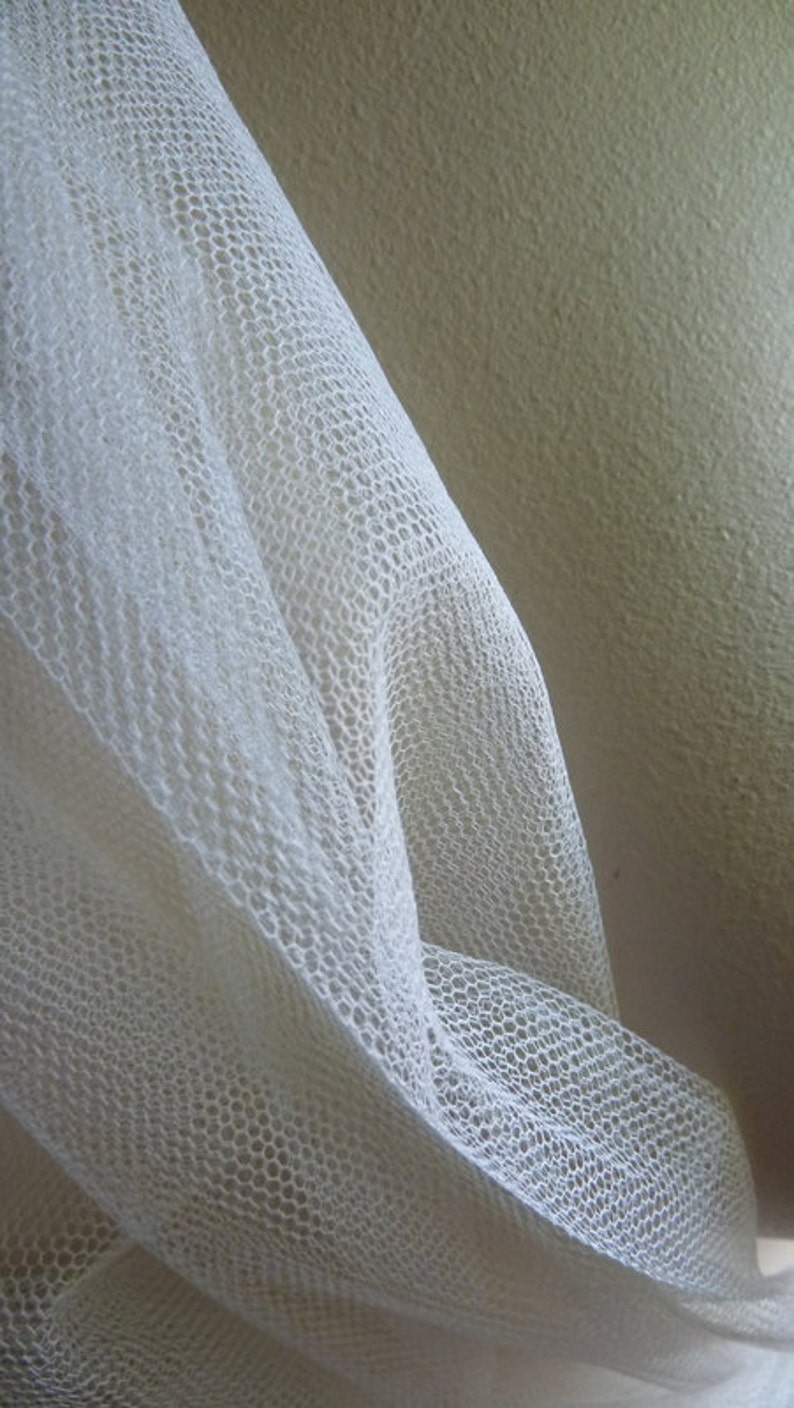 Gowns Ivory Silk Tulle Illusion from England 72 wide for Veils Garments