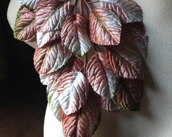 NEW WOODROSE Velvet Leaves for Bridal, Boutonierres, Bouquets, Millinery ML 155