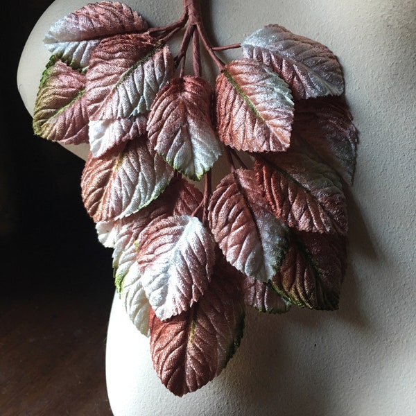 NEW WOODROSE Velvet Leaves for Bridal, Boutonierres, Bouquets, Millinery ML 155