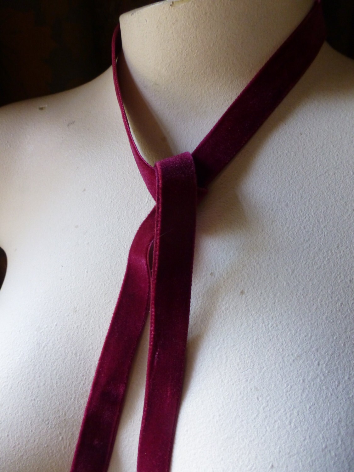 2 yds. Burgundy Velvet Ribbon 5/8 2 yds. Burgundy Velvet Ribbon 5/8