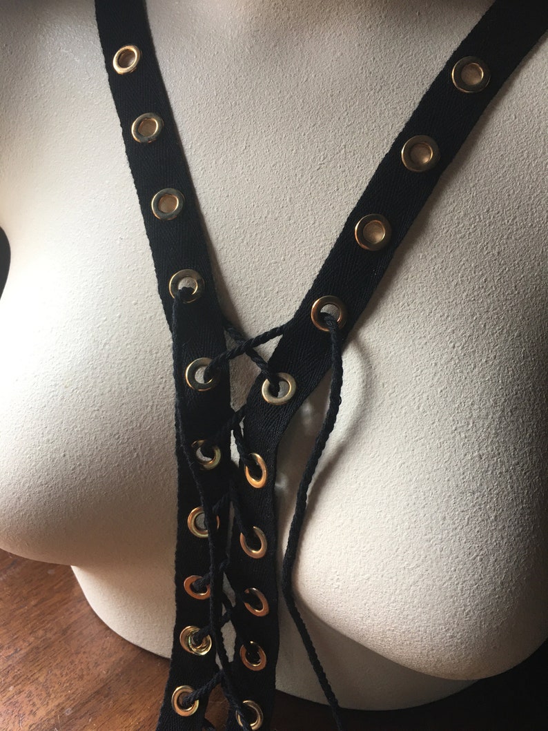Black Grommet Tape APPLIQUE 5 for Lacing Garments Costume Etsy