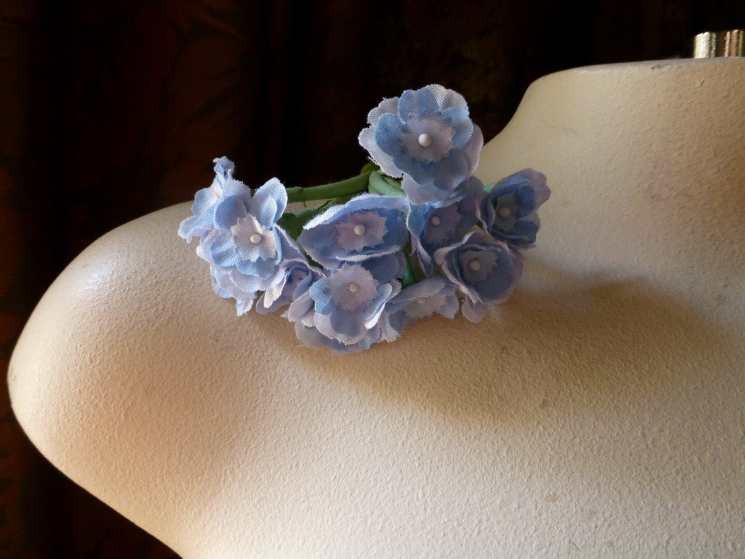 Blue Flowers Primroses for Bridal, Boutonnieres, Garters, Headbands, …