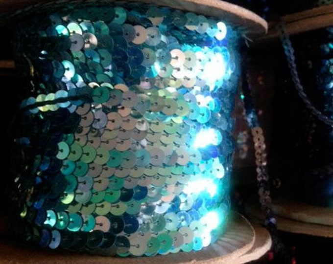 Sequins by the Yard 5 Yards in Aquamarine for Couture Costume Etsy