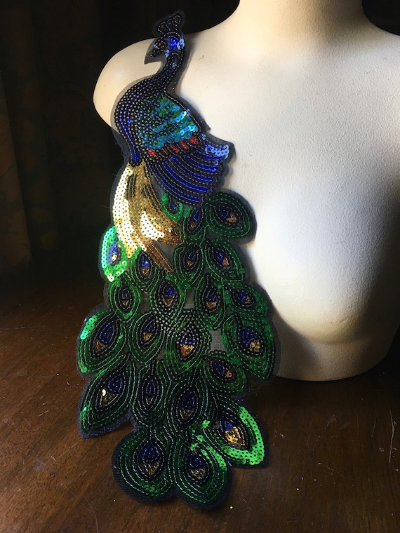 Beaded Peacock Christmas Ornaments (set of 5) - Dancing Peacocks