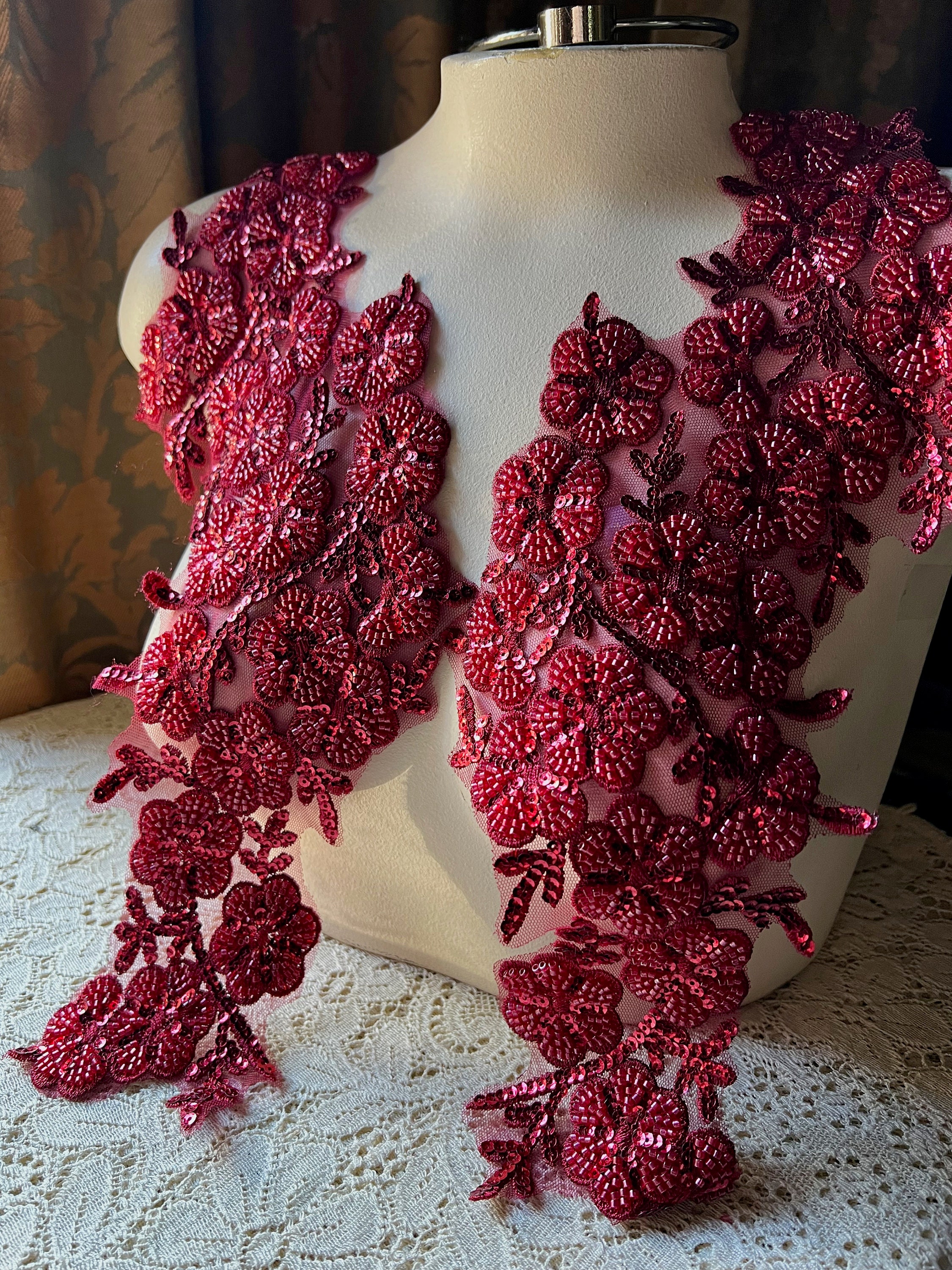 Burgundy Dress Accessories - Etsy