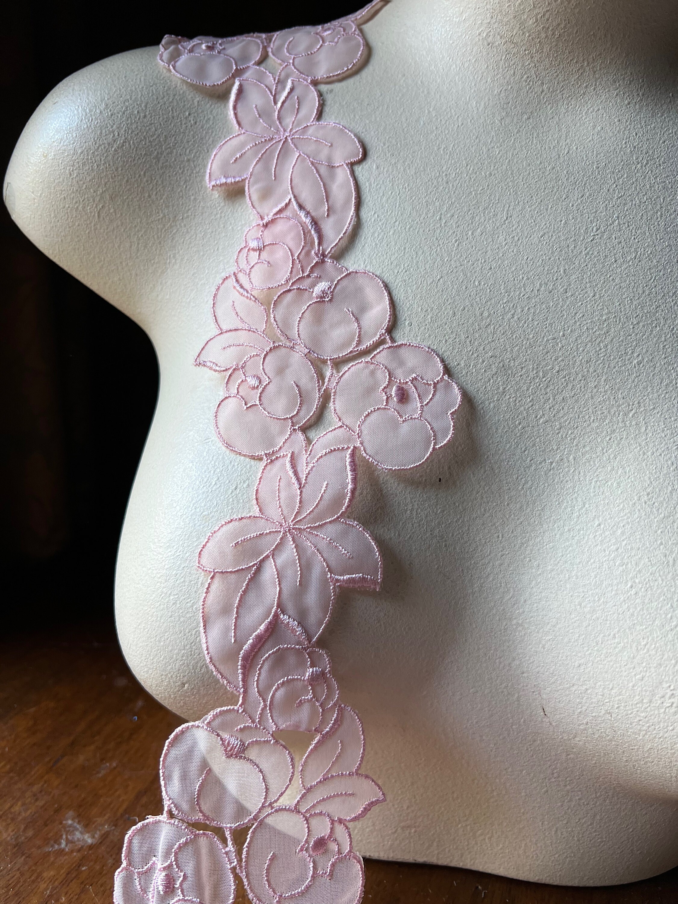 PINK Vintage Lace for Lingerie, Garments CL 6033 - Etsy