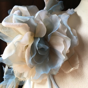 Seiden-Schöpfset Rose Vintage für Brautschmuck, Schärpen, Blumensträuße, Seidenblumen MFKJ