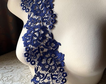 ROYAL BLUE Lace Venise for Garments, Costumes CL 6078