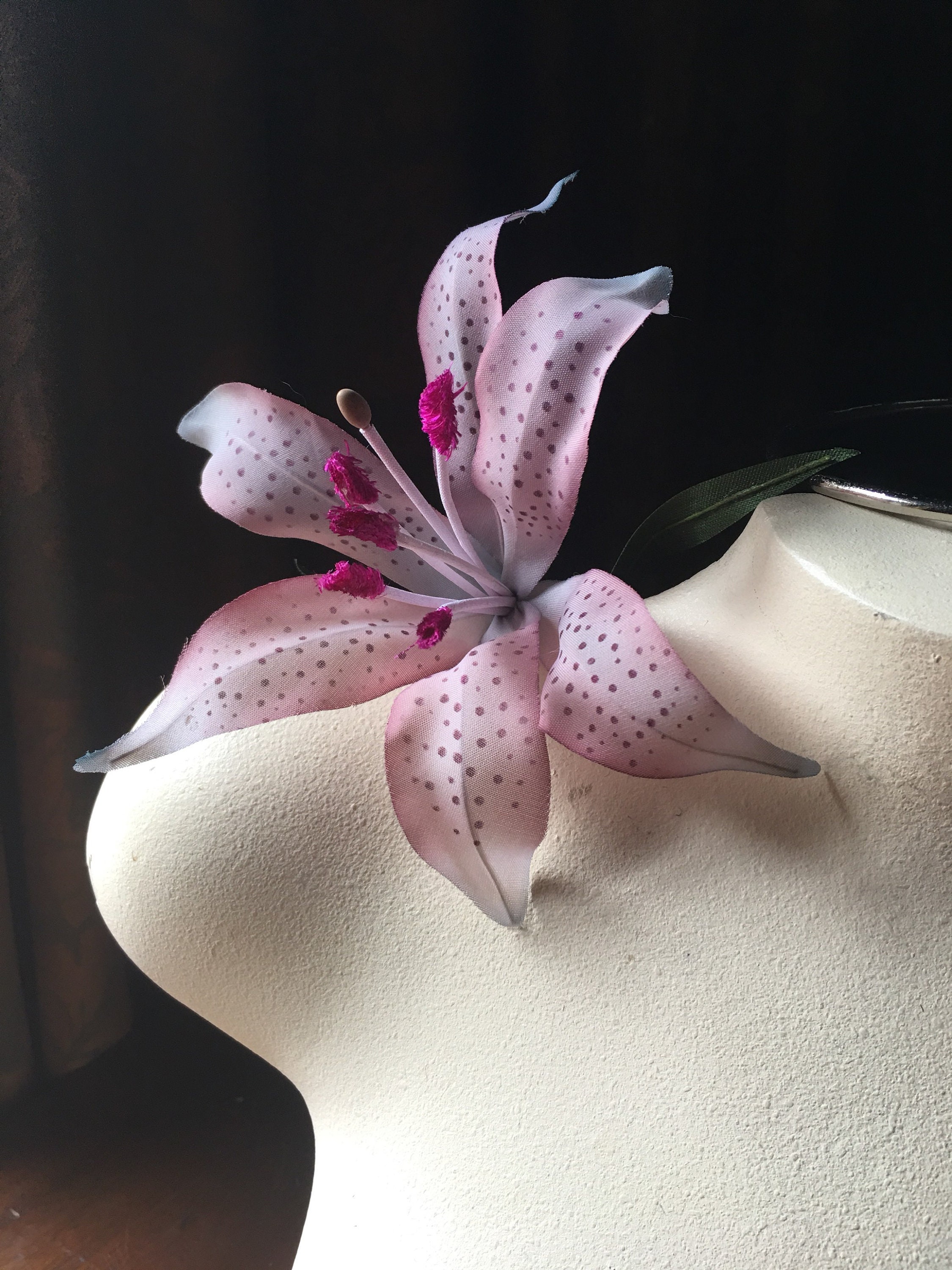 Pink Mauve Lily Silk Vintage Flower for Bridal Corsages Etsy