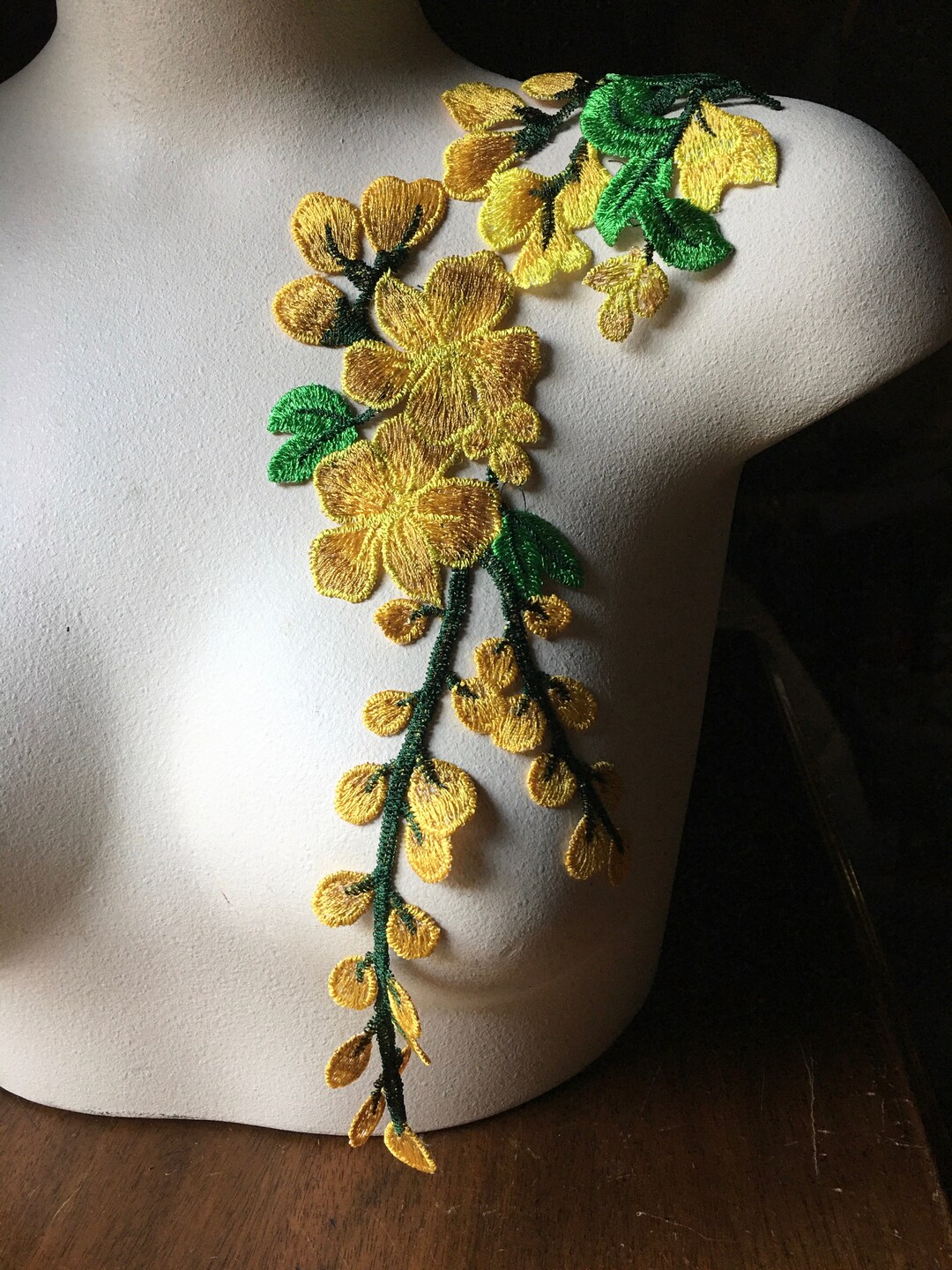 YELLOW Cherry Blossom Applique Lace for Lyrical Dance Etsy