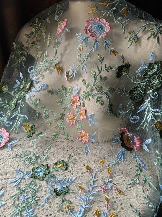 Embroidered Net Fabric