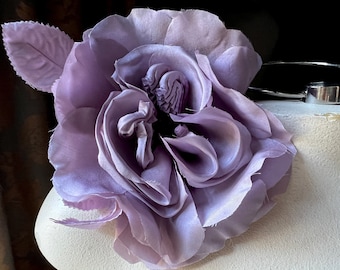 LILAC Silk Rose Millinery Flower for Bridal, Sashes, Hats, Corsages