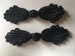 Black Frog Closures Chinese Buttons for Coats, Jackets, Costumes, Scarves FR 11 