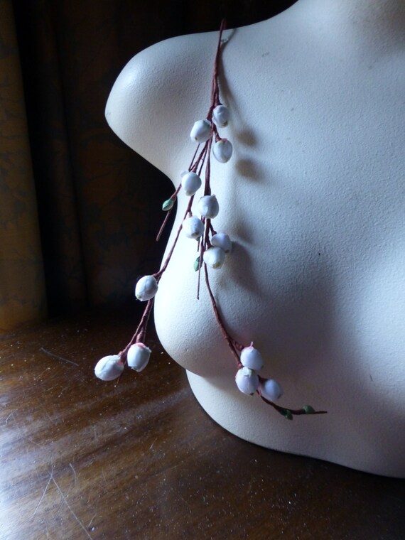 Vintage Cherry Blossom Bud Stem for , Costumes. MF 266