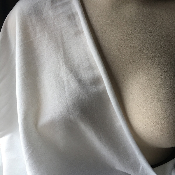 WHITE ORGANIC Cotton Jersey stricken Stoff für Kleidungsstücke