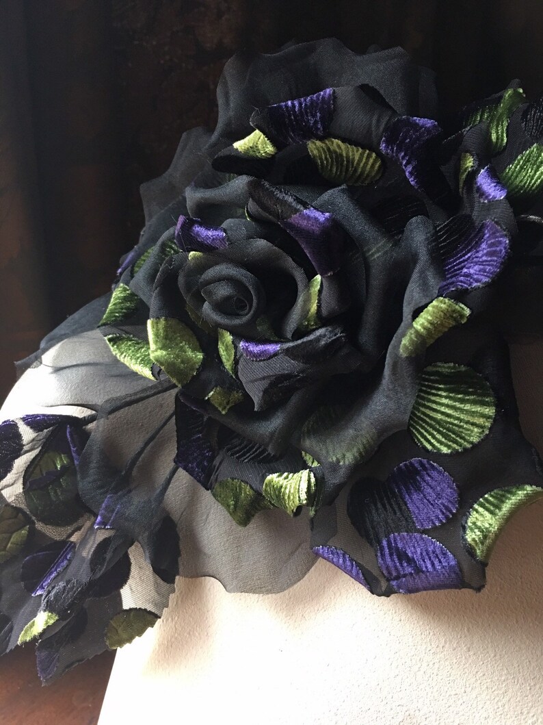 Hats Corsages Costume Design MFLG 21 BLACK Silk Rose Handmade for Kentucky Derby Sashes Pins Ascot