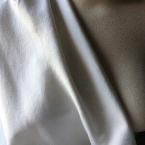White ORGANIC Cotton Jersey 1x1 Rib Knit Fabric DYEABLE for Garments