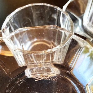 BORMIOLI Italy CLEAR Glass COFFEE Set for Six image 9
