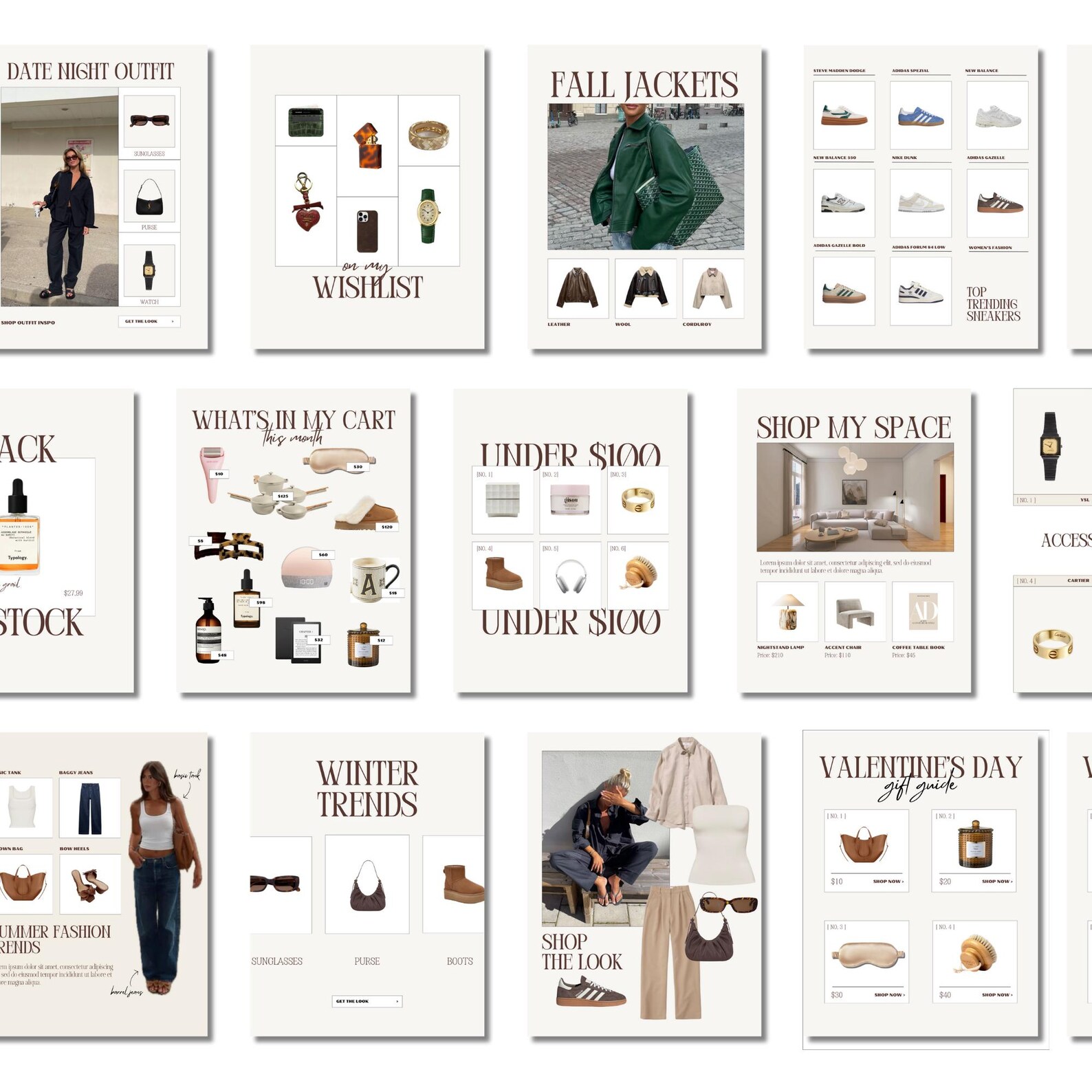 26 Editable Canva LTK Template, Instagram Template, Pinterest Pin ...
