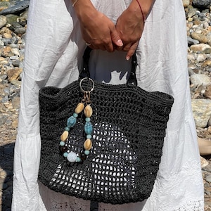 Gemstone Beaded jewelry for bag charm, necklace and keychain