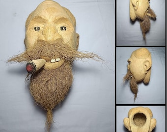 Caras de cáscara de coco (hechas a mano)