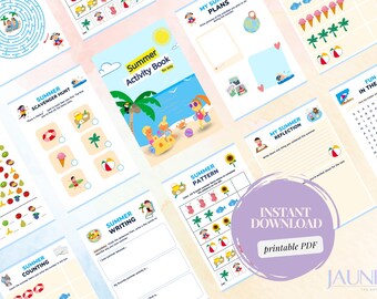 Sommer-Tagebuch für Kinder | Druckbares PDF