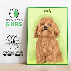 Customized dog and cat portrait |cartoon portrait |custom drawing | pet vector | cartoon portrait (Head Only ) digital file