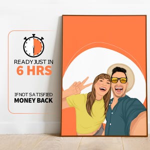 Faceless Portrait, custom illustration, personalised photo, photo illustration, personalised portrait, boyfriend gift, girlfriend gift