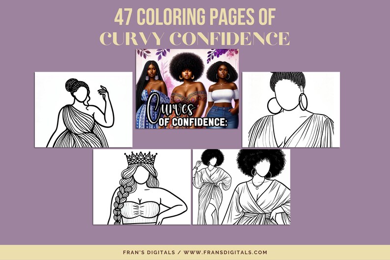 Curves of Confidence Coloring Book - Etsy