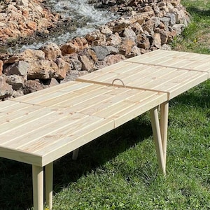 24x48 inc,boho table,picnic table, folding table,car picnic table, wood table,boho picnic table, handmade furniture,patio table,foldable