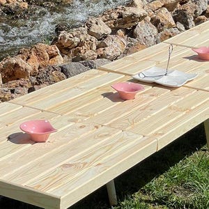 wood picnic table,boho table,folding table,boho table,low seat table,low kids table,foldable table,camping table,boho,wood