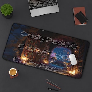 Witchcore Library Mousepad,Fantasy Book Desk Mat,Dark Academia Study Pad,Magic Castle Gaming Mat,Cozy Reading Gift,Aesthetic Desk Decor