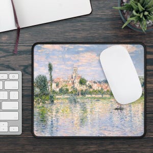 Mousepad,Desk Mat,Mouse Pad,Summer Landscape,River Landscape,Impressionist Art,Claude Monet,Monet,National Gallery