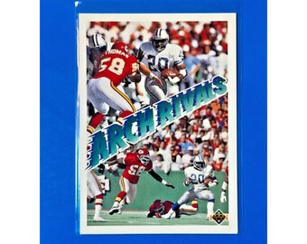 1991 Upper Deck Arch Rivals #656 Barry Sanders Derrick Thomas